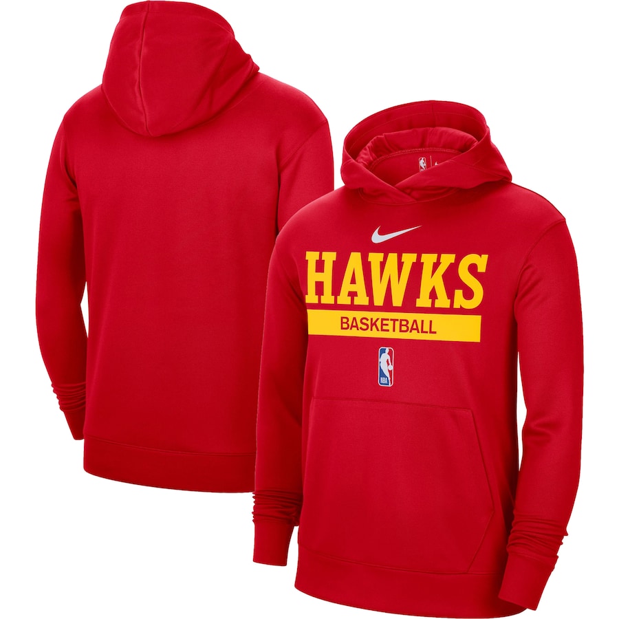 Men's  Atlanta Hawks Red Spotlight Fleece Overhead Hoodie